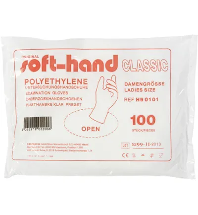 Softhand Onderzoekhandschoen poly dames (100 stuks)