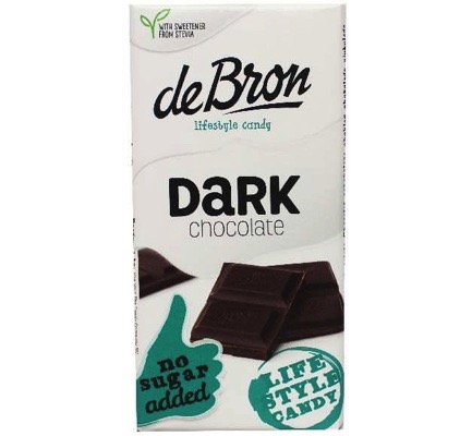 De Bron Tablet dark stevia (85 gr)