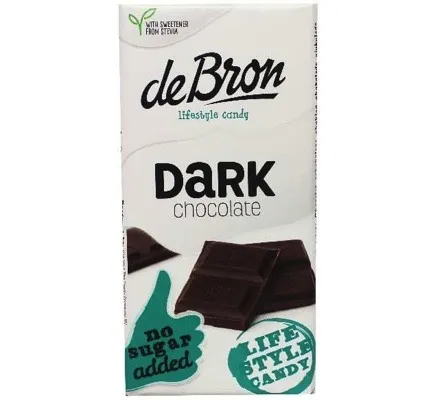 De Bron Tablet dark stevia (85 gr)