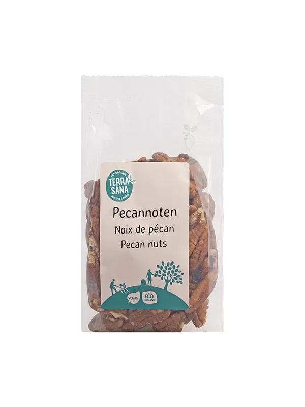 TerraSana Pecannoten zonder zout bio (100 gr)
