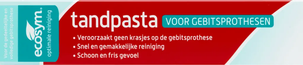 Ecosym Tandpasta voor gebitsprothese (75 ml)