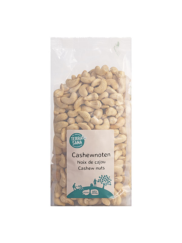 Terrasana Cashewnoten Ongeroosterd Zonder Zout Bio (750 gr)
