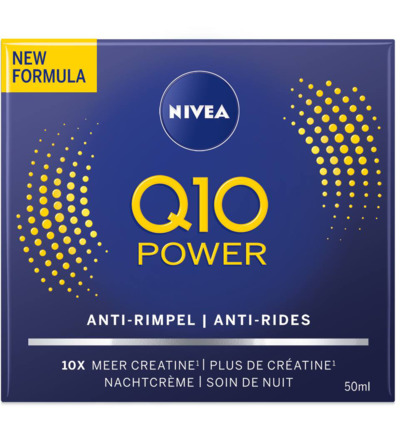 Nivea Visage anti-rimpel nachtcreme Q10+ (50 ml)