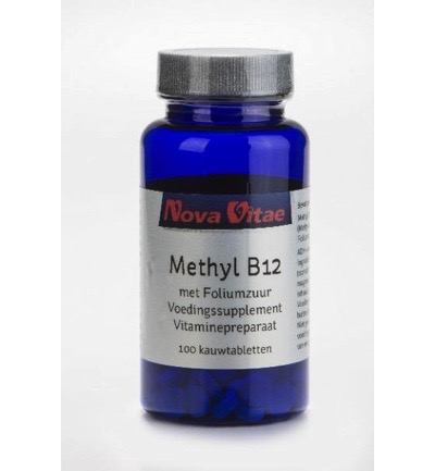 Nova Vitae Methyl B12 foliumzuur (100 kauwtabletten)
