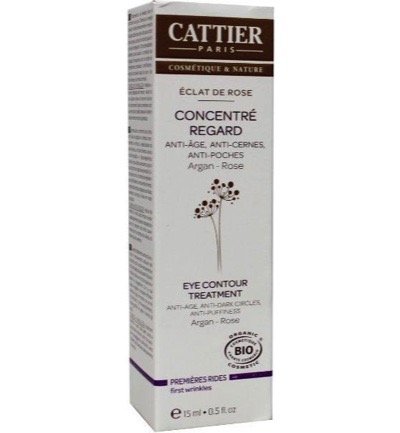 Cattier Oogcreme eclat de rose contour treatment (15 ml)