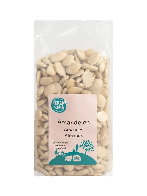 Terrasana Amandelen Wit Voordeelverpakking Bio (750 gr)
