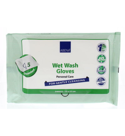 Abena Wet wash washandjes verzorgend (5 stuks)