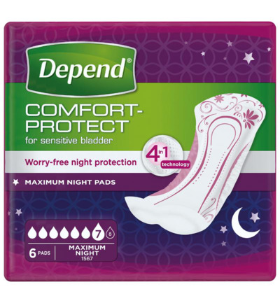 Depend Verband maximum (6 stuks)