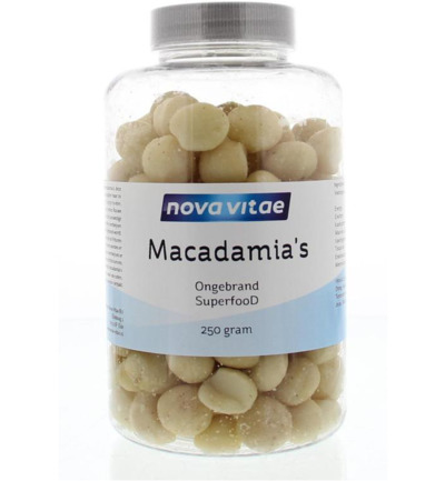 Nova Vitae Macadamia Ongebrand Raw (250 gr)