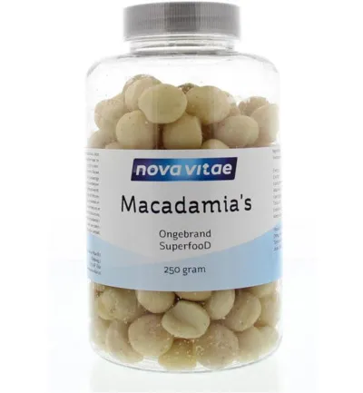 Nova Vitae Macadamia Ongebrand Raw (250 gr)