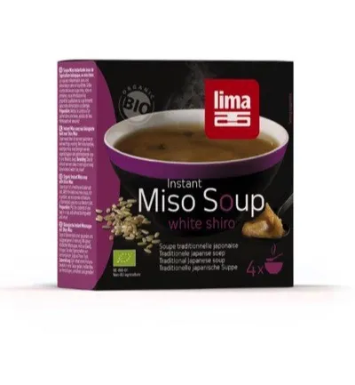 Lima Instant Miso Soup White Shiro 16.5Gram Bio (4 stuks)