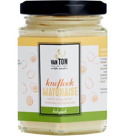Van TON Mosterd Mayonaise Knoflook Bio (160 ml)