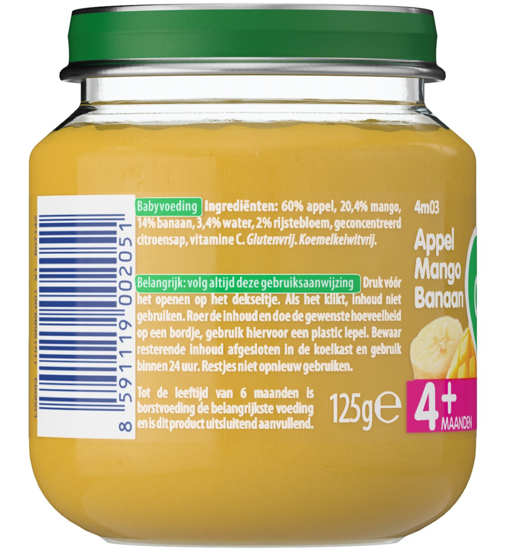 Olvarit Appel mango banaan 4M03 (125 gr) - image 3
