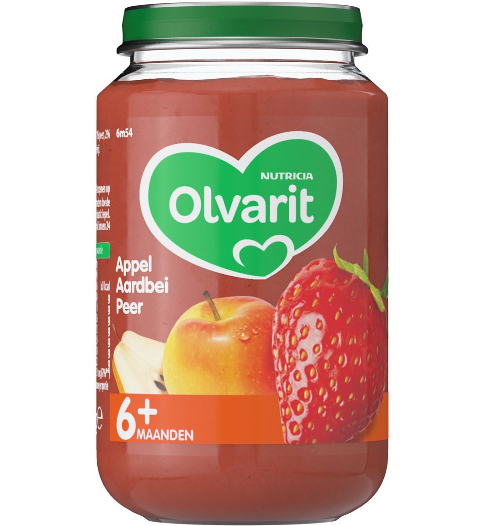 Olvarit Appel aardbei peer 6M54 (200 gr)