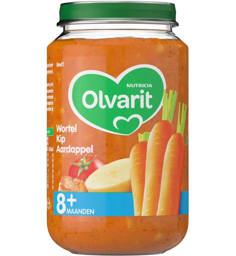 Olvarit Wortel kip aardappel 8M01 (200 gr)