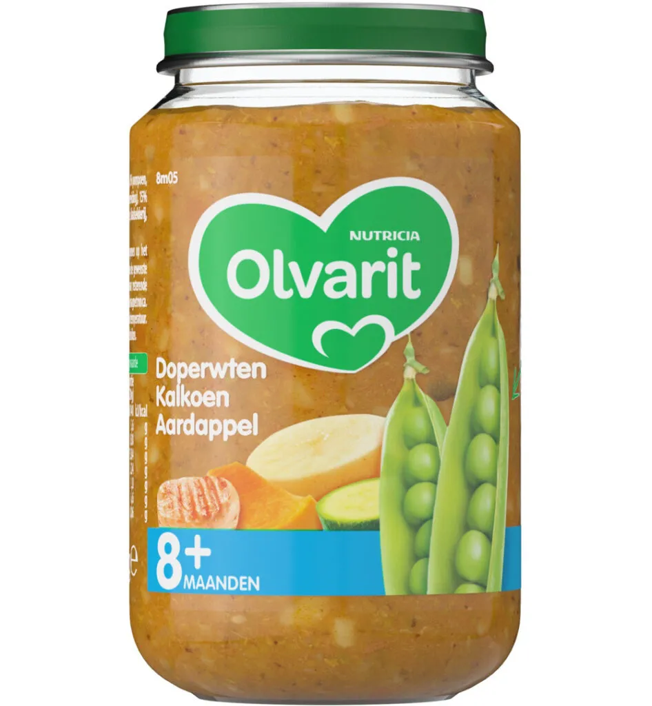 Olvarit Doperwten kalkoen aardappel 8M05 (200 gr)