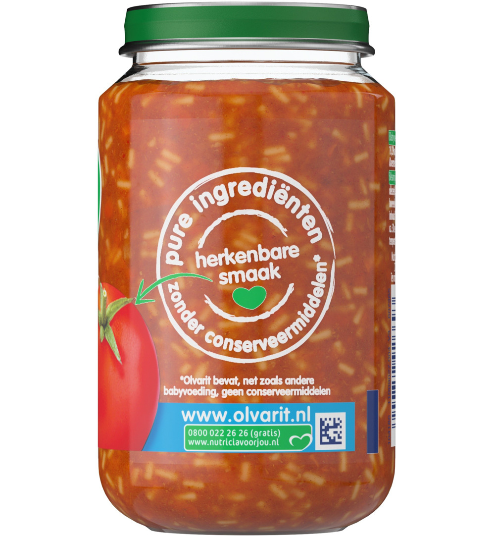 Olvarit Spaghetti bolognese 8M10 (200 gr)