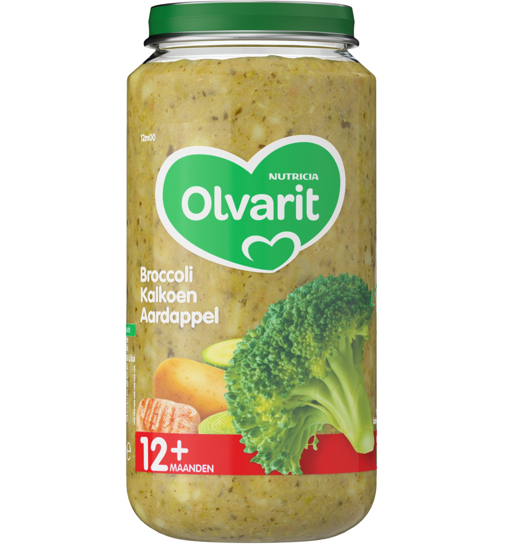 Olvarit Broccoli kalkoen aardappel 12M00 (250 gr)