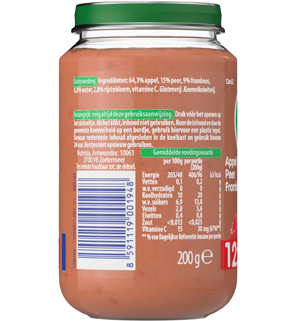 Olvarit Appel peer framboos 12M52 (200 gr) - image 2