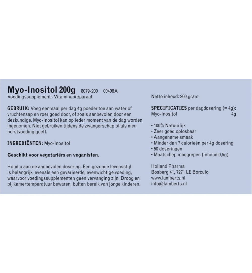 Lamberts Myo-inositol (200 gr)
