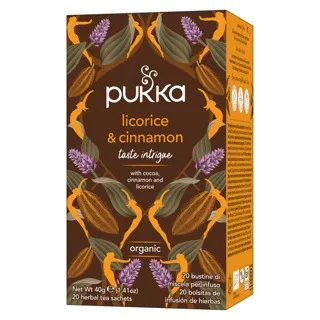 Pukka Organic Teas Licorice & Cinnamon Thee Bio (20 zakjes)