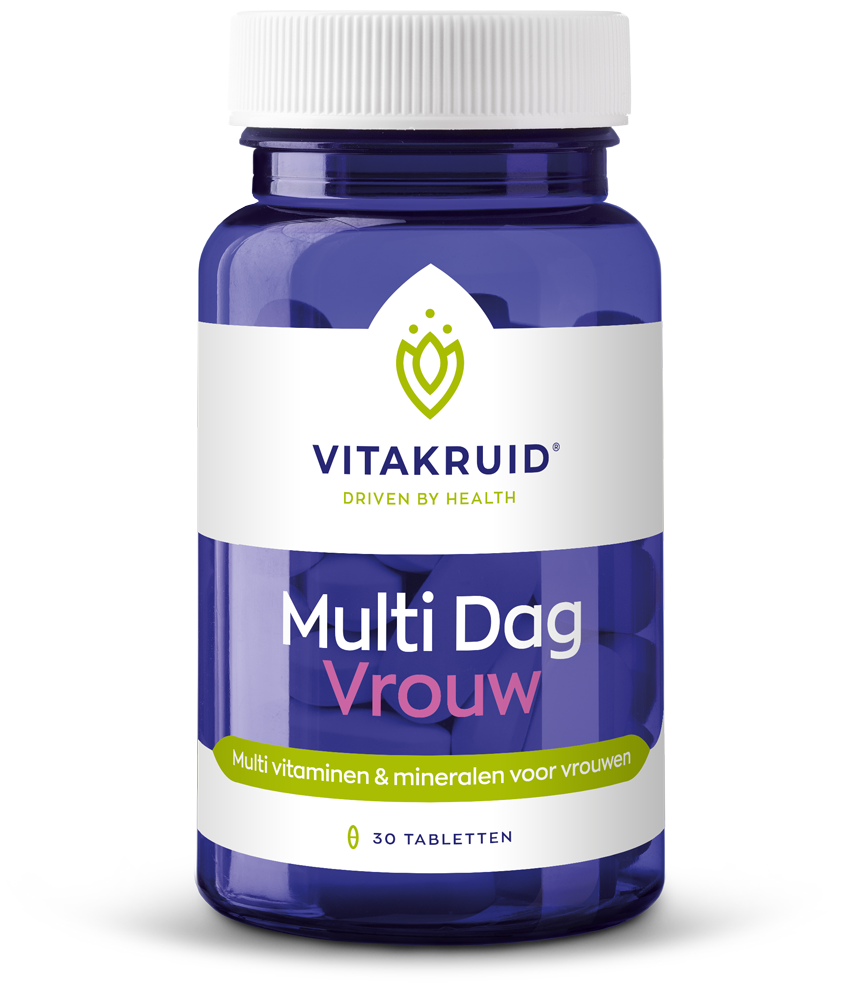 Vitakruid Multi Dag Vrouw 100% Vegan (30 tabletten)