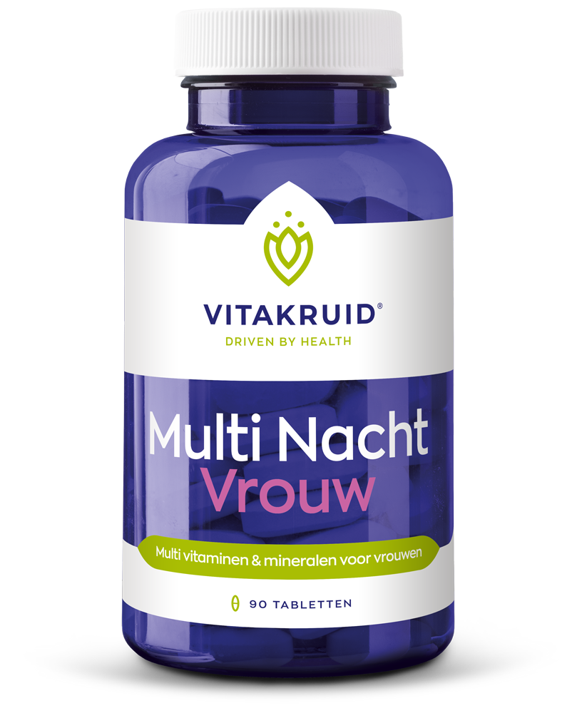Vitakruid Multi Nacht Vrouw 100% Vegan (90 tabletten)