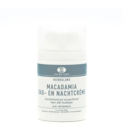 Pigge Huidbalans dag en nachtcreme macadamia (50 ml)