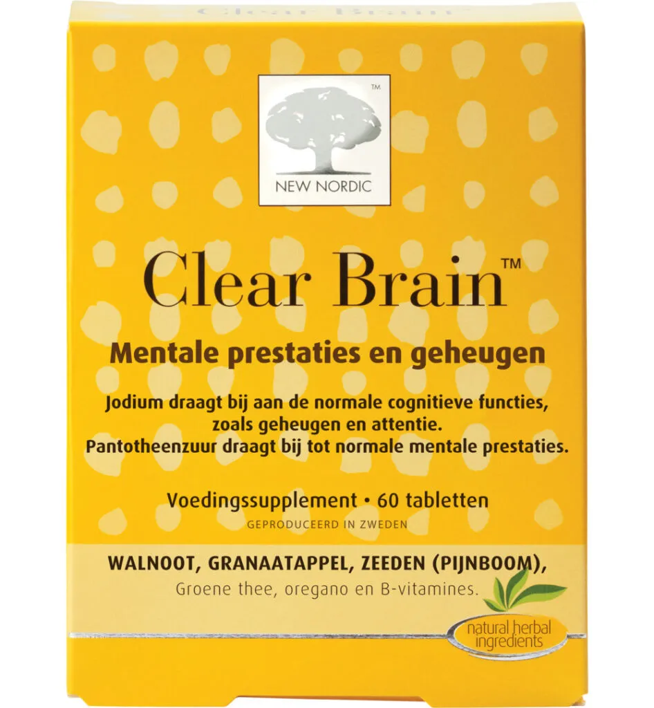 New Nordic Clear brain (60 tabletten)