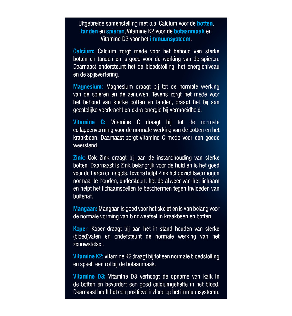 Lucovitaal Calcium Magnesium Bot Formule (60 tabletten) - image 5