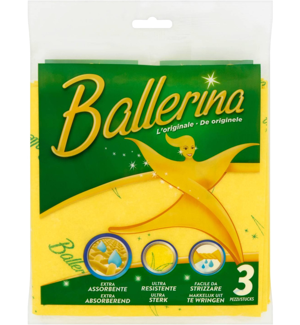 Ballerina Schoonmaakdoekjes (3 stuks)