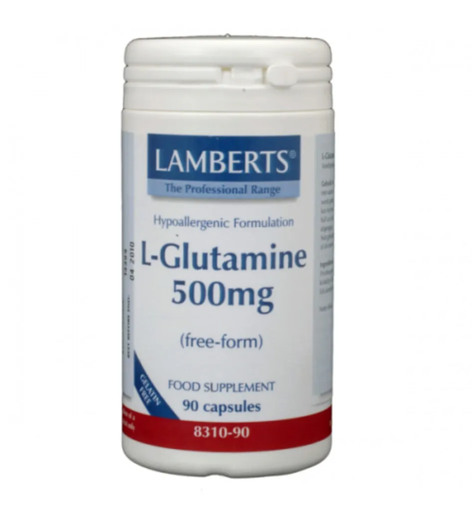 Lamberts L-Glutamine 500mg (90 vega capsules)