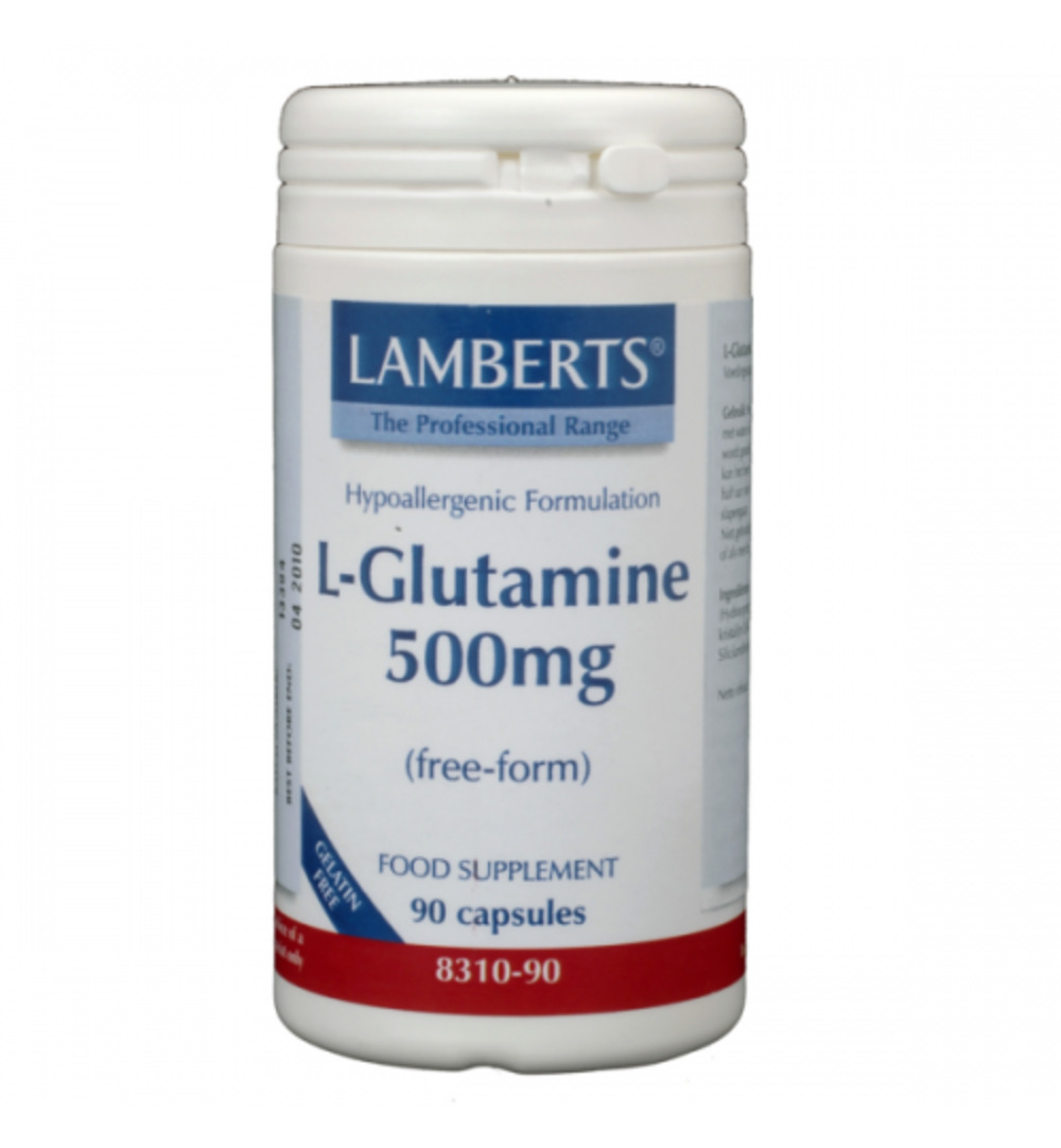 Lamberts L-Glutamine 500mg (90 vega capsules)