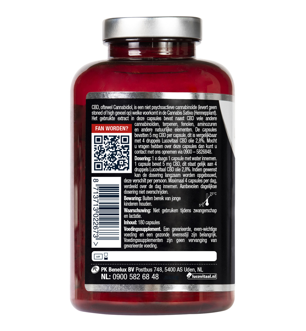 Lucovitaal CBD 5mg (180 capsules) - image 3