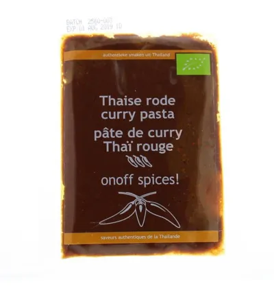 Onoff Thaise Rode Currypasta Bio (50 gr)