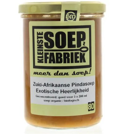 Kleinstesoepfabriek Zuid Afrikaanse Pinda Soep Bio (400 ml)