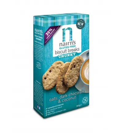 Nairns Biscuit Breaks Pure Chocolade & Kokos (160 gr)