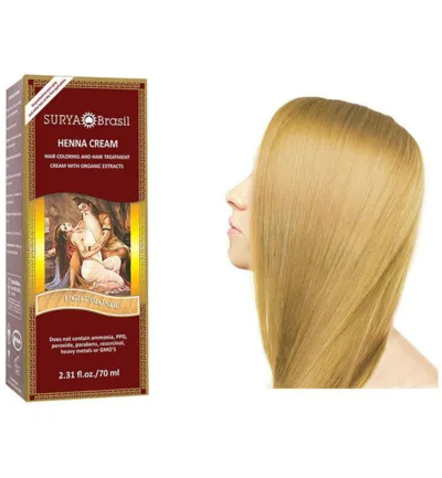 Surya Brasil Henna Haarverf Creme Licht Blond (70 ml)