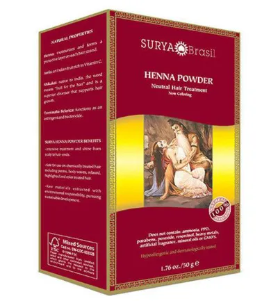 Surya Brasil Henna Haarverf Poeder Neutraal (50 gr)
