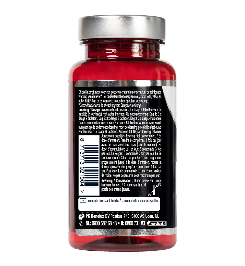 Lucovitaal Chlorella Spirulina (200 tabletten) - image 3