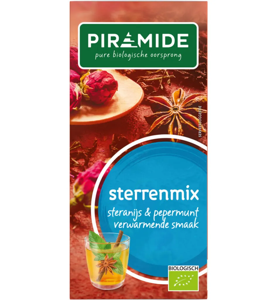 Piramide Sterrenmix Thee Eko Bio (20 stuks)