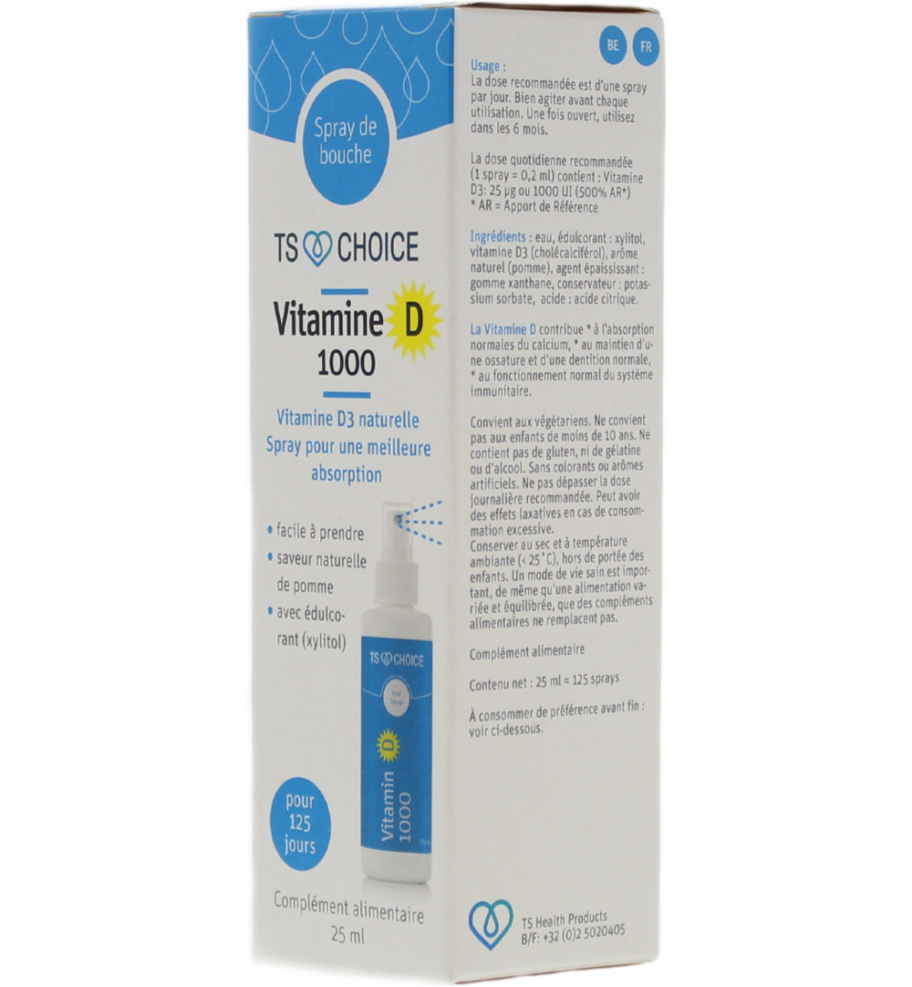 TS Choice Vitaminespray vitamine D 1000 (25 ml) - image 5