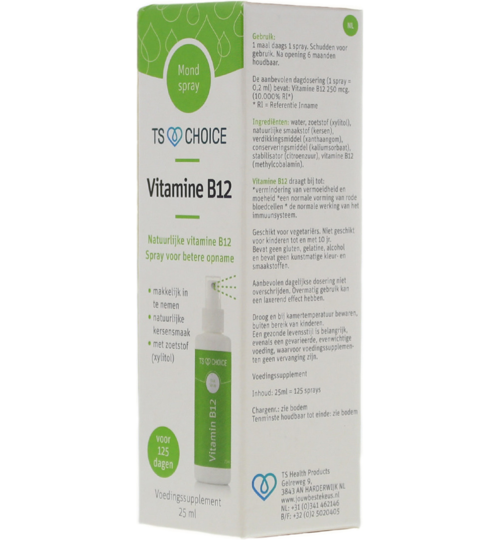 TS Choice Vitaminespray vitamine B12 bio (25 ml) - image 2