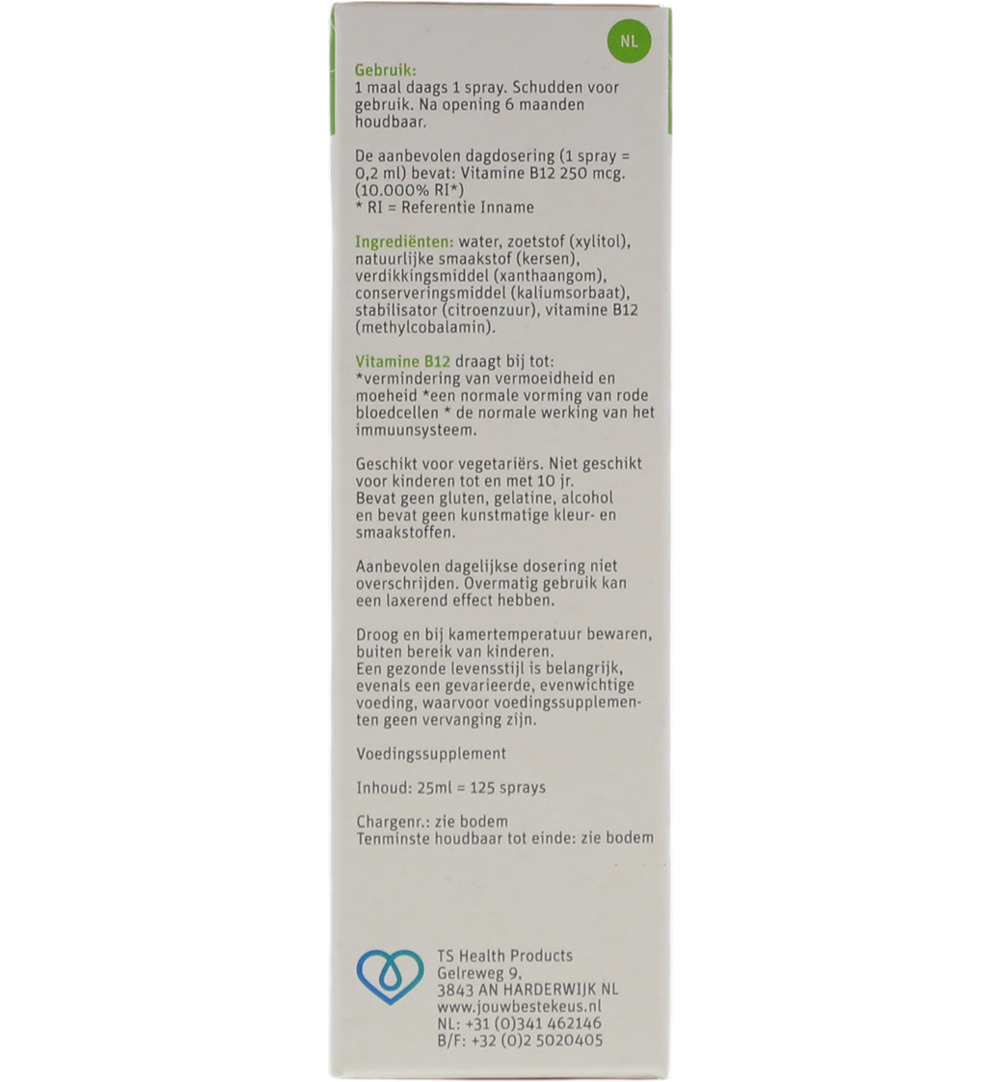 TS Choice Vitaminespray vitamine B12 bio (25 ml) - image 3