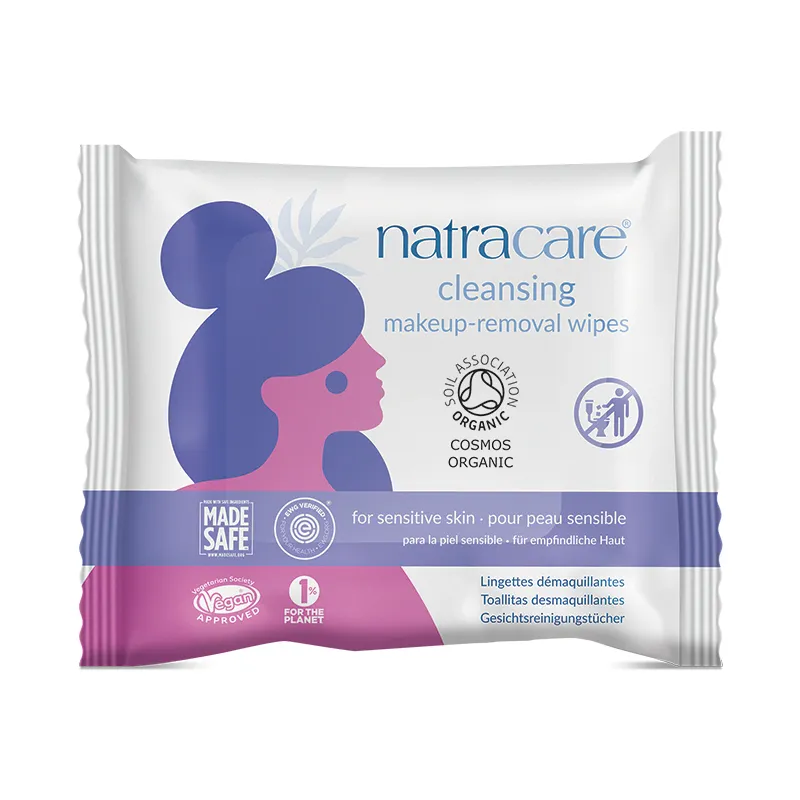 Natracare Make up schoonmaakdoekjes bio (20 stuks)
