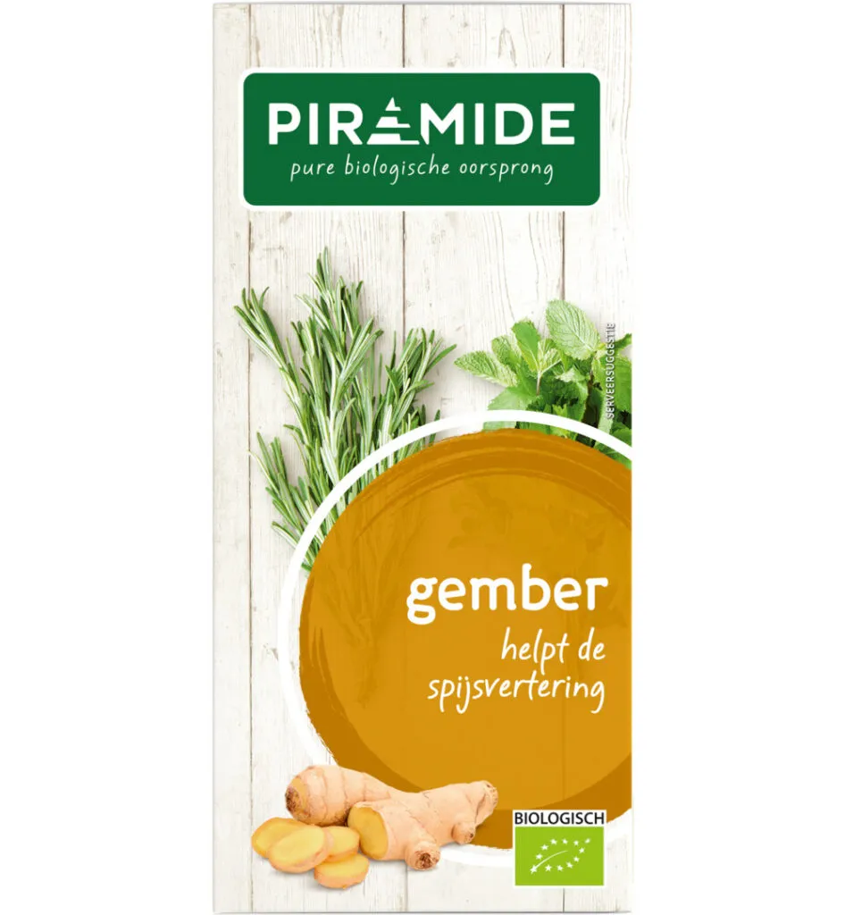 Piramide Gember Thee Eko Bio (20 stuks)
