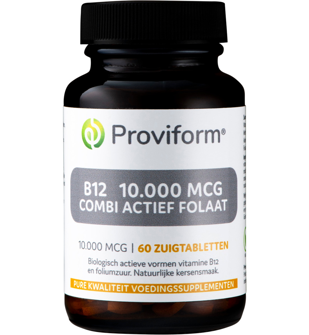 Proviform Vitamine B12 10.000 Mcg Combi Actief Folaat (60 Zuigtabletten)