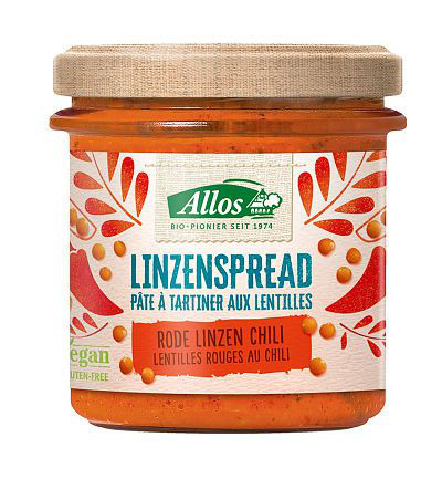 Allos Linzenspread Rode Chili Bio (140 gr)