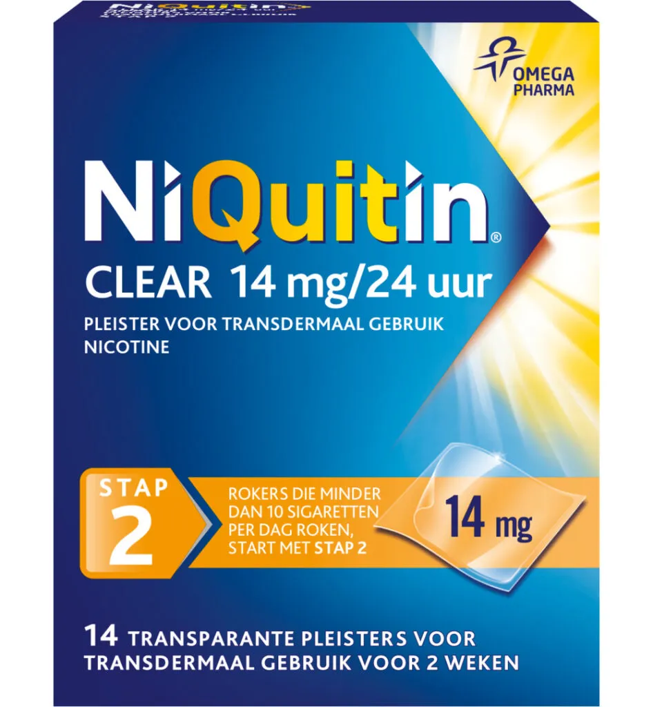 Niquitin Stap 2 14 mg (14 stuks)