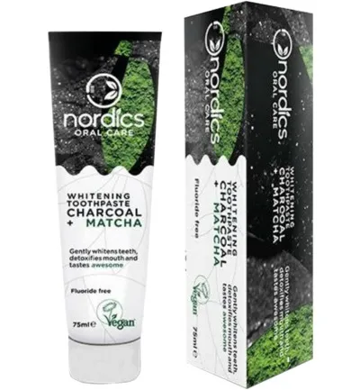 Nordics Tandpasta charcoal matcha ultra white (75 ml)